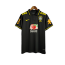 Brazilian National Team Polo Shirt 23/24 Nike Fan Men's - Black with all sponsorships