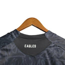 Camisa Crystal Palace III 23/24 - Torcedor Macron Masculina - Preta com detalhes em vermelho e azu