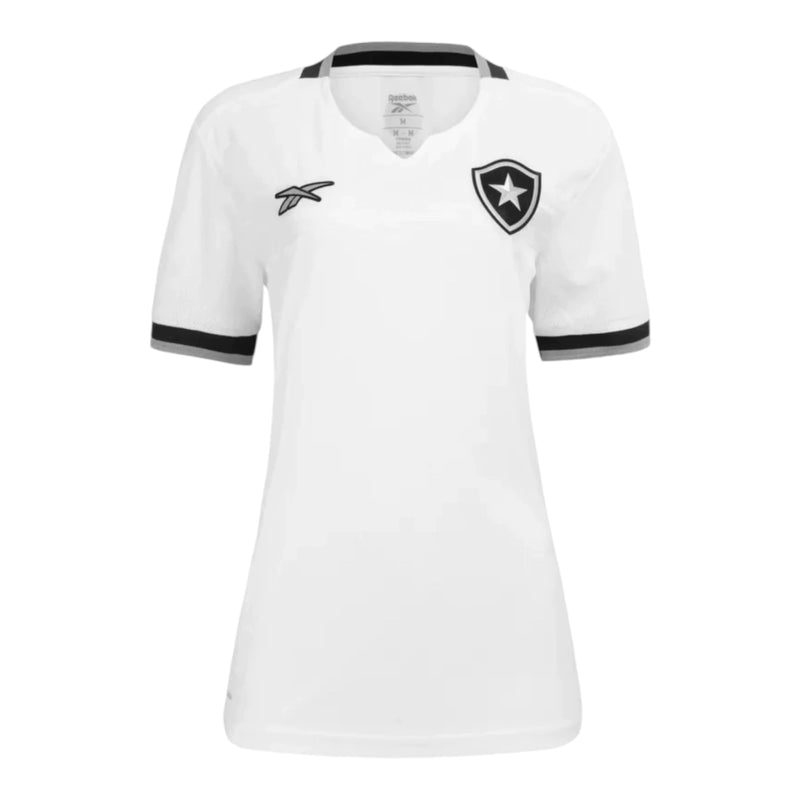 Camisa Botafogo III 24/25 - Torcedor Reebok Feminina - Branca com detalhes em preto