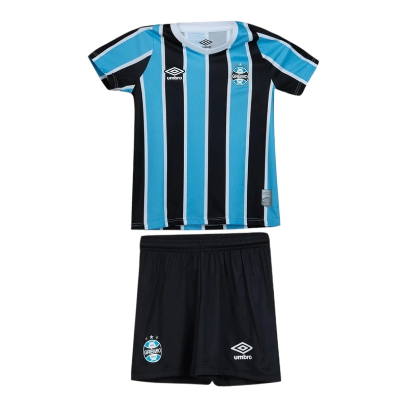 Kit Infantil Grêmio I 24/25 - Umbro - Azul e preto