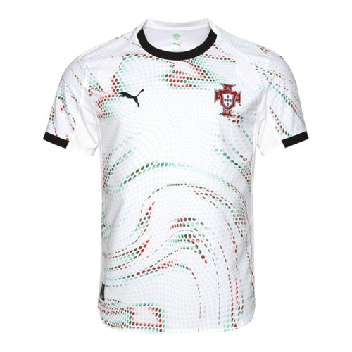 Camisa Seleção Portugal II 25/26 - Torcedor Puma Masculina - Branca com detalhes em verde e vermelho
