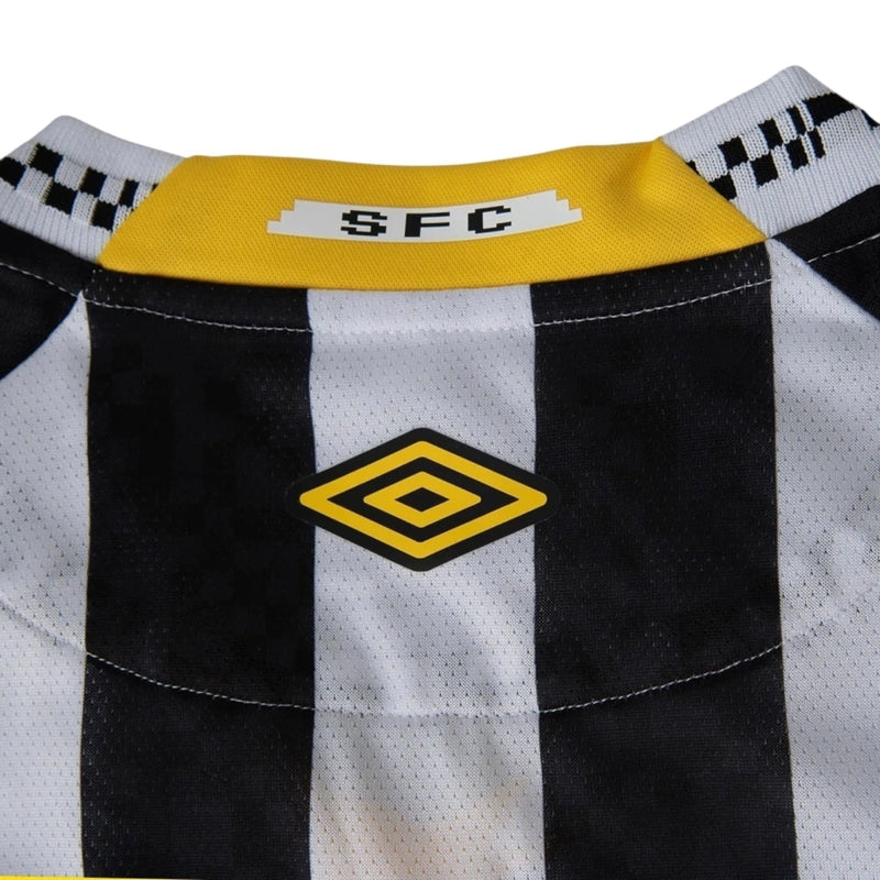 Camisa Santos II 25/26 - Torcedor Umbro Masculina - Branca e preta