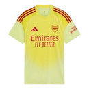 Camisa Arsenal Goleiro 25/26 - Torcedor Adidas Masculina - Amarela com detalhes em vermelho