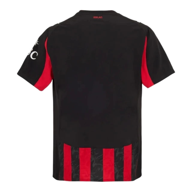 Camisa AC Milan I 25/26 - Torcedor Puma Masculina - Preta e vermelha com detalhes em cinza