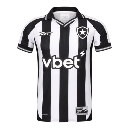 Camisa Botafogo I 25/26 - Torcedor Reebok Masculina - Preta e branca