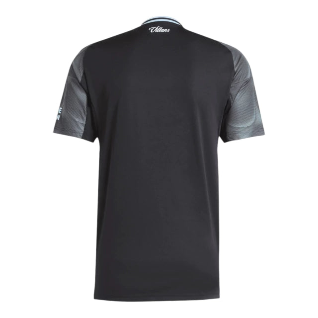 Camisa Aston Villa II 25/26 - Torcedor Adidas Masculina - Preta e cinza