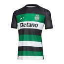Camisa Sporting CP I 24/25 - Torcedor Nike Masculina - Preta com detalhes em verde e branco