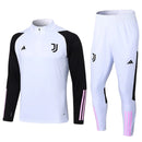 Conjunto Juventus Treino 24/25 - Masculino Adidas - Branco e preto