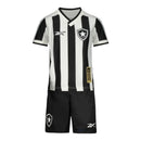 Kit Infantil Botafogo I 24/25 - Reebok - Preto e branco