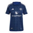 Manchester United Away Shirt 24/25 - Adidas Women's Fan Shirt - Blue