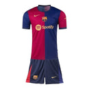 Kit Infantil Barcelona I 24/25 - Nike - Azul e vermelho