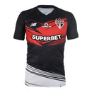 Camisa São Paulo Goleiro 25/26 - Torcedor New Balance Masculina - Preta com detalhes em branco e vermelho
