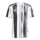 Camisa Juventus I 25/26 - Torcedor Adidas Masculina - Preta e branca com detalhes em rosa