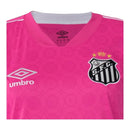 Camisa Do Peixe Edição especial Outubro Rosa 23/24 - Torcedor Umbro Feminina - Rosa com detalhes em branco