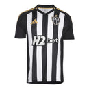 Camisa Atlético Mineiro I 25/26 - Torcedor Adidas Masculina - Preta com listras brancas com detalhes em amarelo