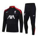 Conjunto Liverpool Treino 24/25 - Masculino Nike - Preto com detalhes em vermelho