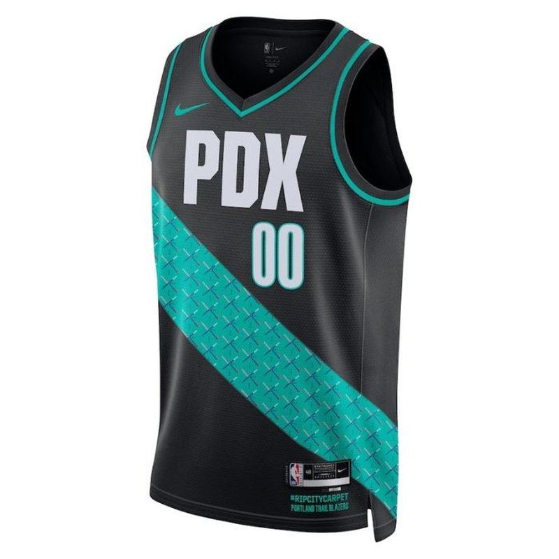 Camisa NBA - Portland Trail Blazers - 2023 - Edição Cidade - Preto