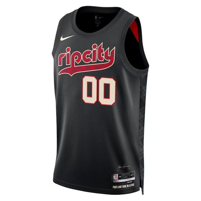 Camisa NBA - Portland Trail Blazers - 23/24 - Preto - Edição Cidade