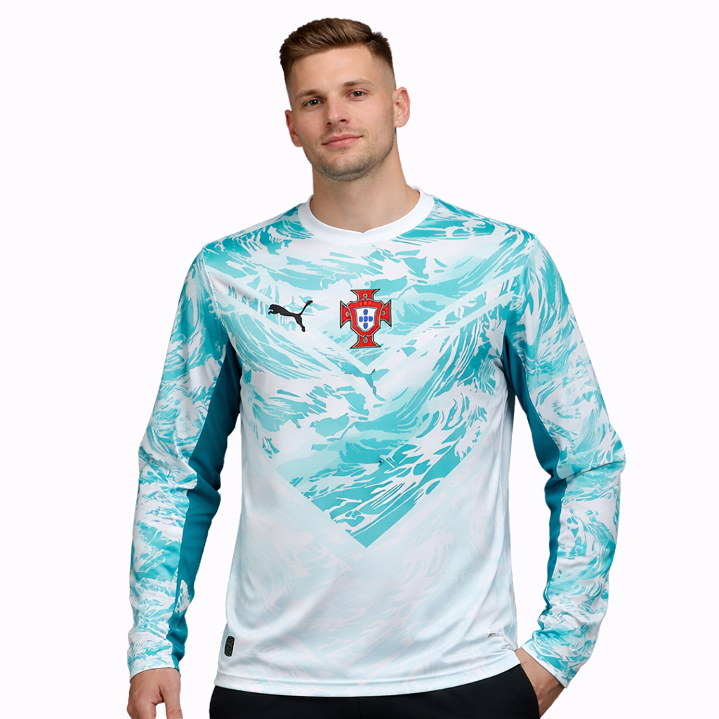 Camisa Portugal 2026 II Visitante - Manga Longa