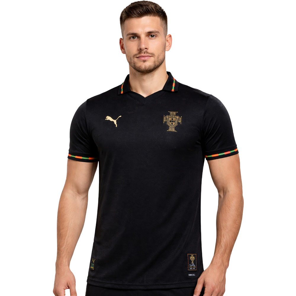 Camisa Portugal 2026 Pantera Negra Eusébio - Versão Jogador