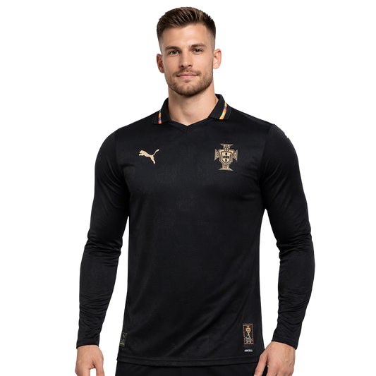Camiseta de Portugal 2026 Pantera Negra Eusébio - Versión Jugador - Manga Larga