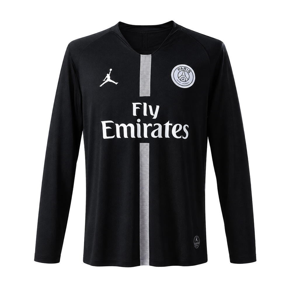 Camisa Paris Saint-Germain 18/19 Champions league Black - Versão Retrô