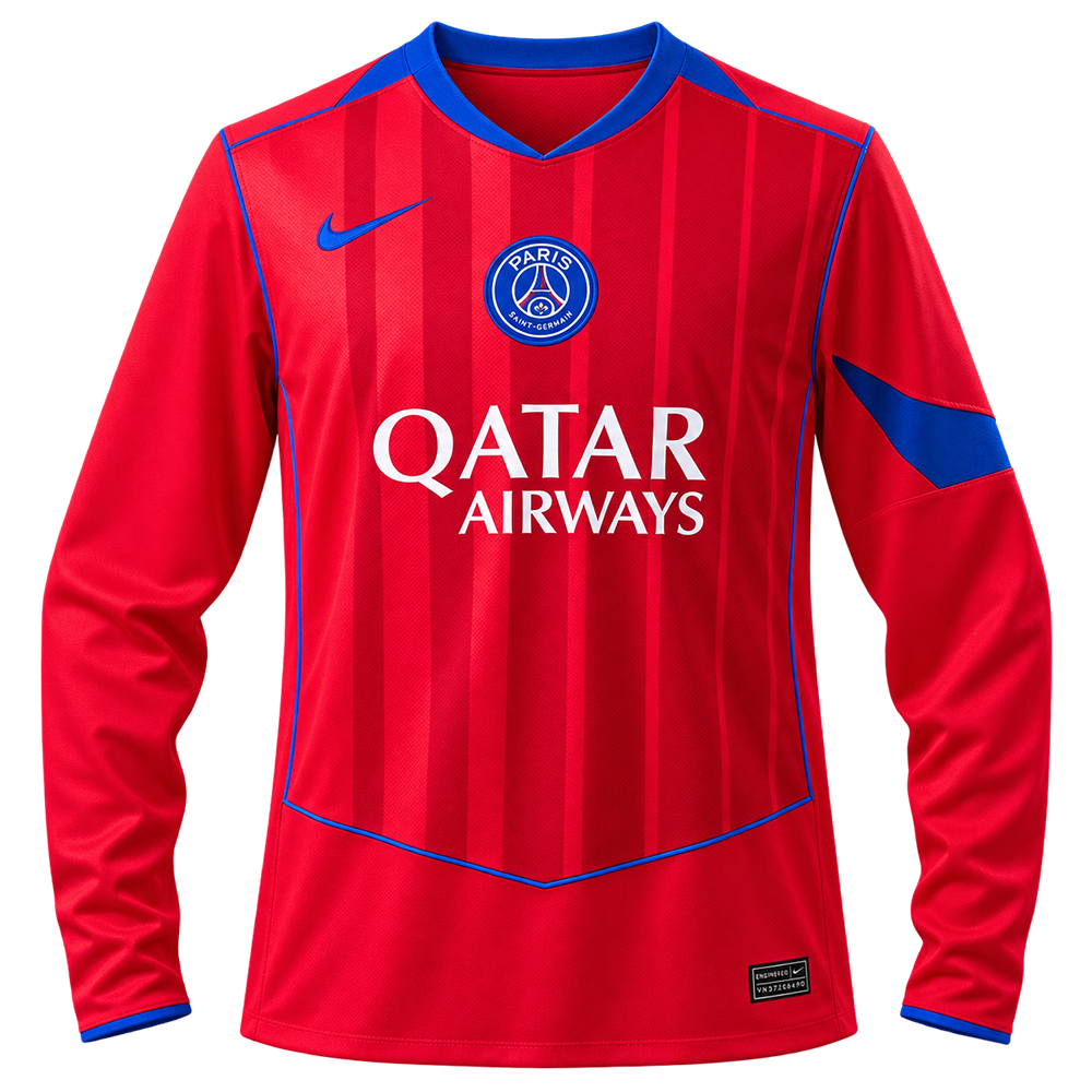 Camisa Paris Saint-Germain 25/26 lll Thrid - Versão Torcedor - Manga Longa