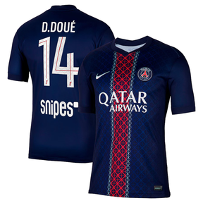 Camisa D. Doué - Paris Saint-Germain (PSG) 25/26 I Home - Versão Torcedor