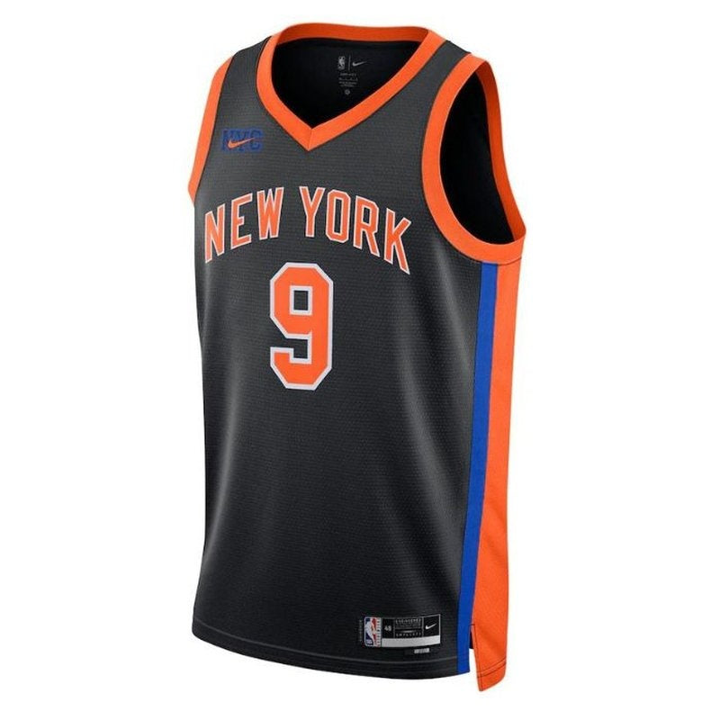 Camisa NBA RJ Barrett - New York Knicks - 2023 - Edição Cidade - Preto