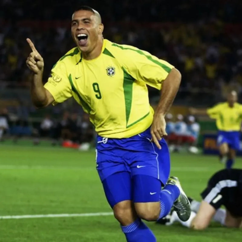 Camisa Retrô 2002 Seleção Brasileira I Nike Masculina - Amarela