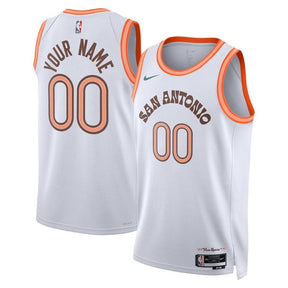 Camisa NBA - San Antonio Spurs - 23/24 - Branco - Edição Cidade
