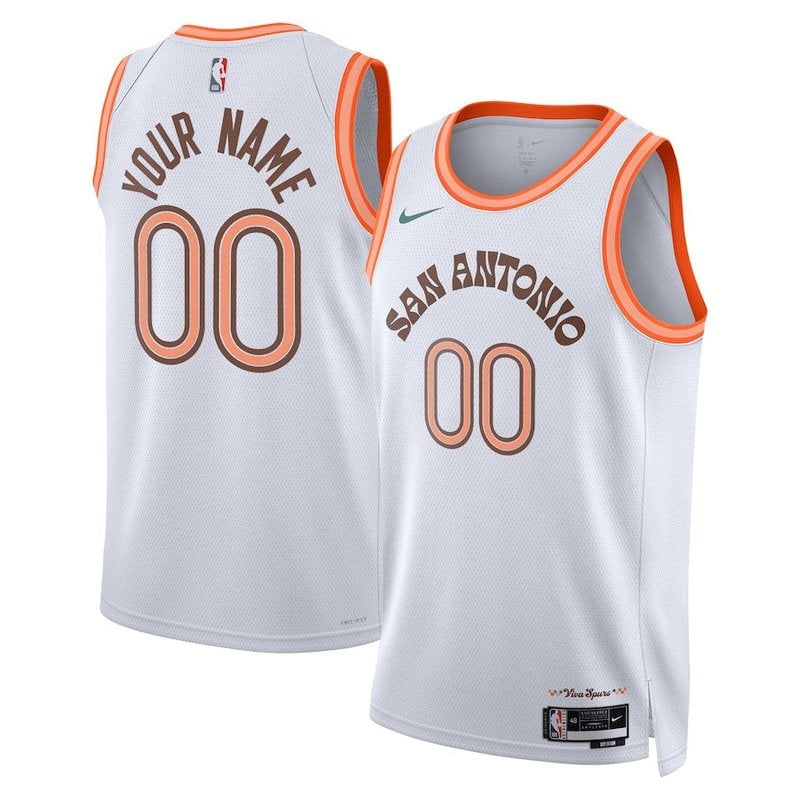 Camisa NBA - San Antonio Spurs - 23/24 - Branco - Edição Cidade