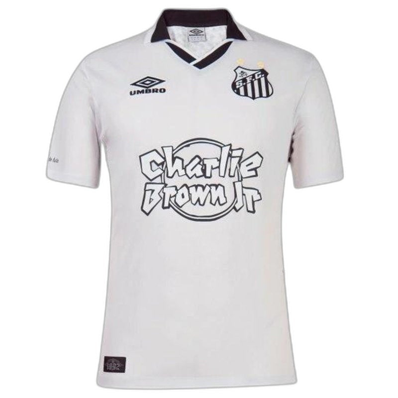 Camisa Santos Charlie Brown JR Branco - Versão Torcedor