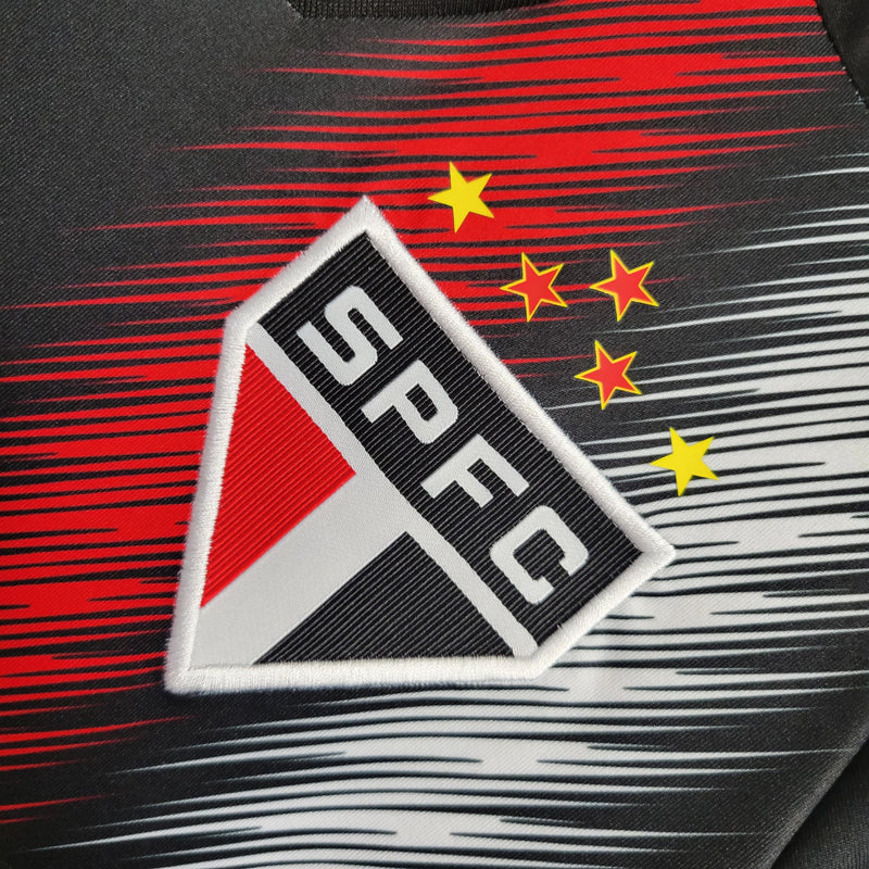 Camisa São Paulo III 23/24 - Torcedor Adidas Masculina - Preta com detalhes em vermelho e branco