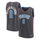 Camisa NBA Shai Gilgeous-Alexander - Oklahoma City Thunder - 2023 Fastbreak - Edição Cidade - Anthracite