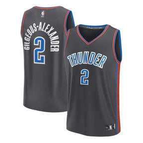 Camisa NBA Shai Gilgeous-Alexander - Oklahoma City Thunder - 2023 Fastbreak - Edição Cidade - Anthracite