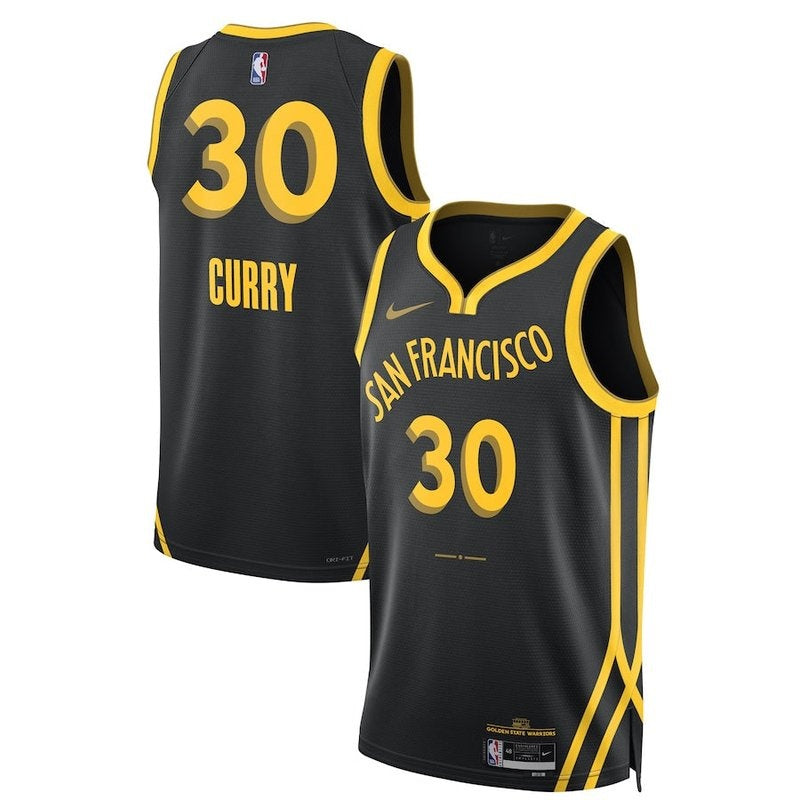 Camisa NBA Stephen Curry - Golden State Warriors - 23/24 - Preto - Edição Cidade