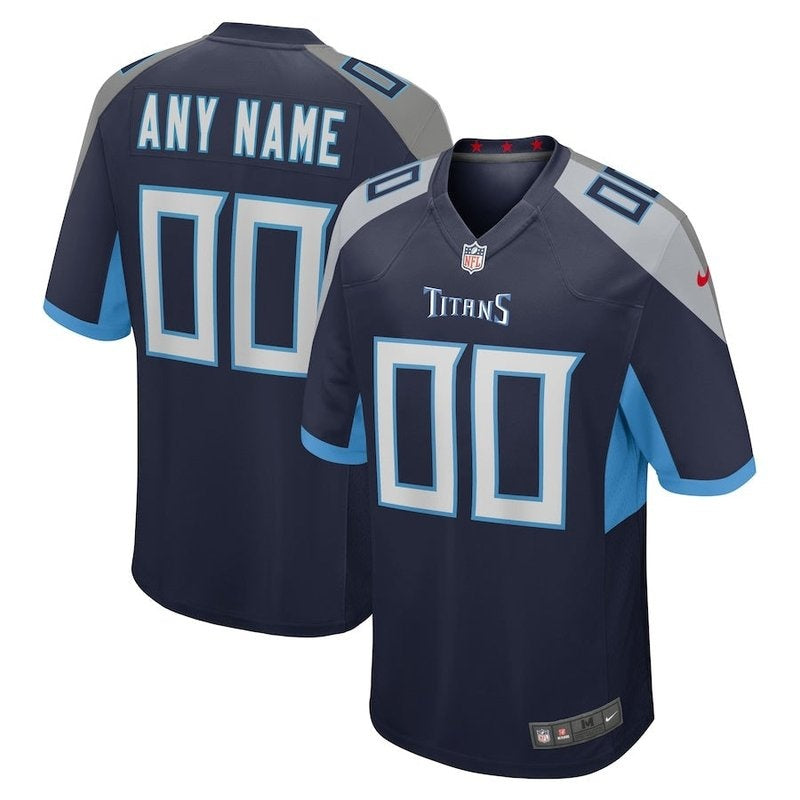 Camisa NFL Tennessee Titans - Edição Personalizada - Azul Marinho
