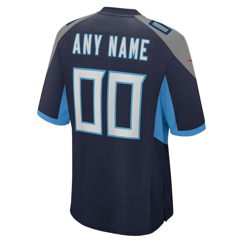 Camisa NFL Tennessee Titans - Edição Personalizada - Azul Marinho