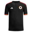 Camisa Roma III 23/24 - Torcedor Adidas Masculina - Preta com detalhes em vermelho e amarelo
