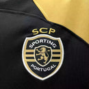Camisa Sporting CP III 23/24 - Torcedor Nike Masculina - Preta com detalhes em dourado