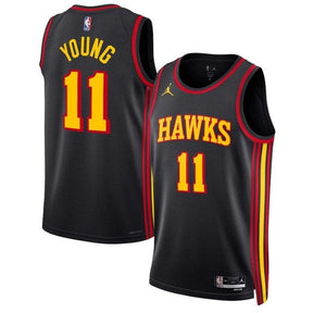 Camisa NBA Trae Young - Atlanta Hawks - 2023 Edição de Impacto - Preto