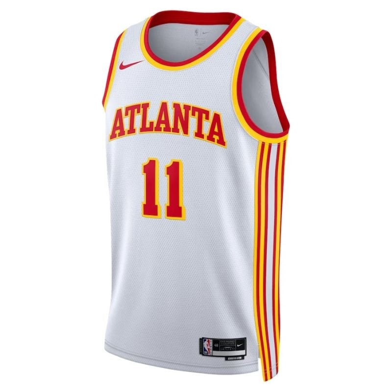 Camisa NBA Trae Young - Atlanta Hawks - 2023 - Edição Associação - Branco
