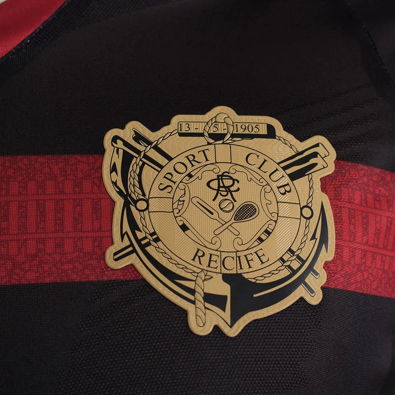 Camisa Sport Recife I 24/25 - Torcedor Umbro Masculina -Preto e Vermelho