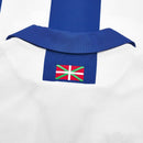 Camisa Real Sociedad l 24/25 - Torcedor Macron Masculina - Branca e azul