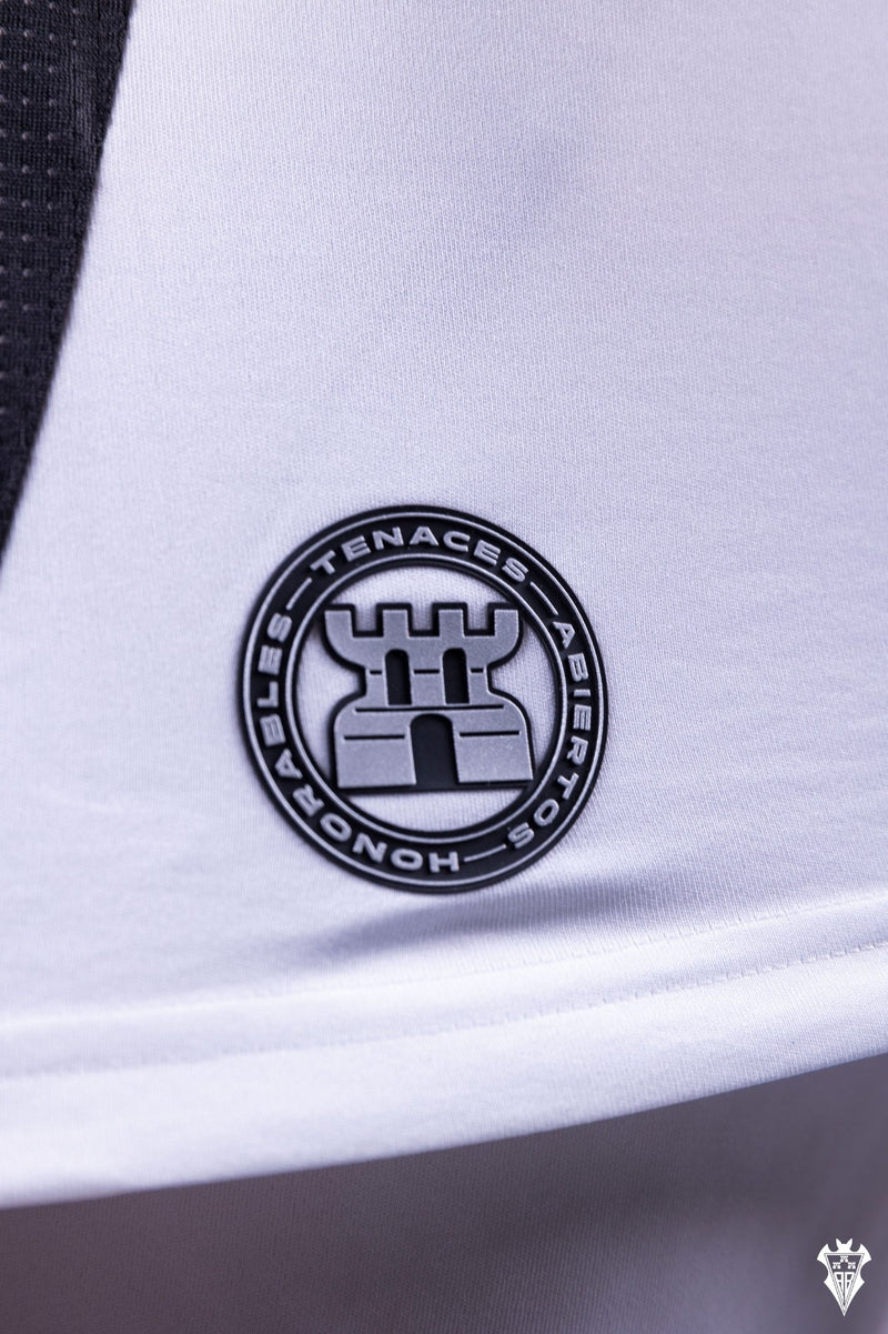Camisa Albacete l 24/25 - Torcedor Adidas Masculina - Branco / Preto / Clarete